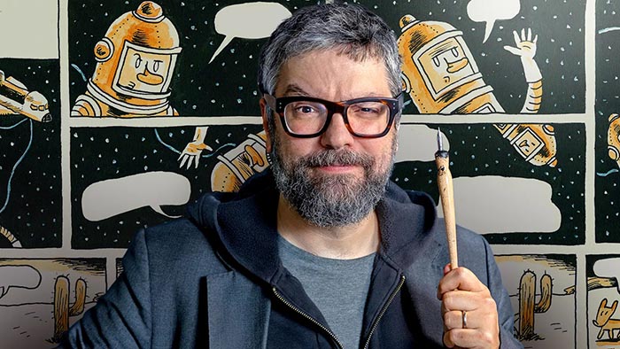 Liniers: “A mi me encanta escribir, pero escribir dibujando”