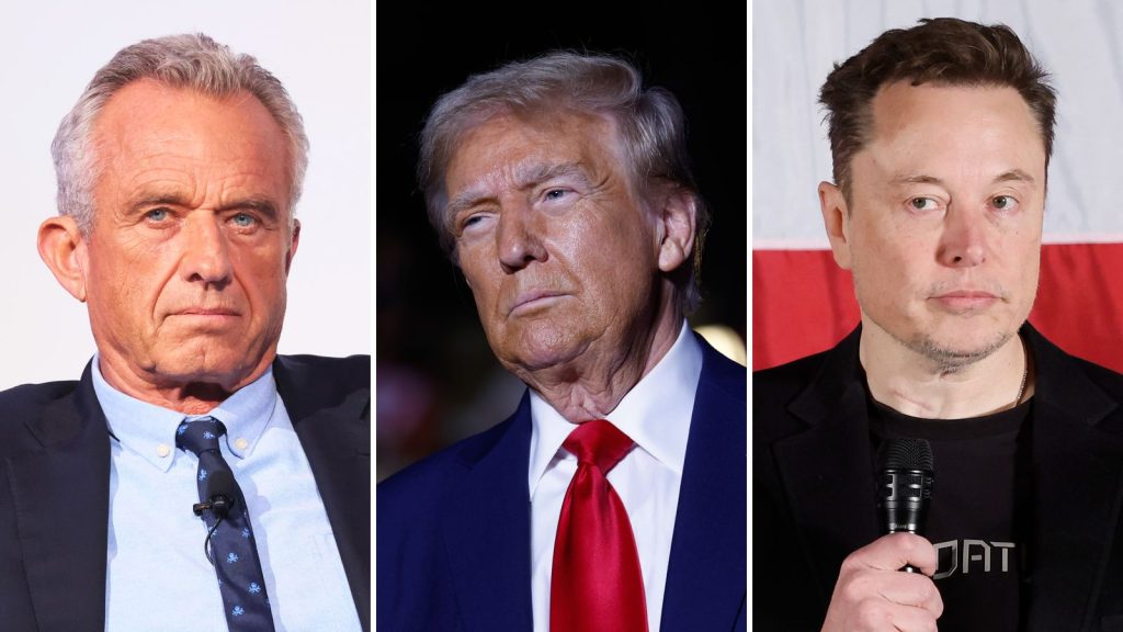 Elon Musk, Robert F. Kennedy Jr y todos los hombres de Trump