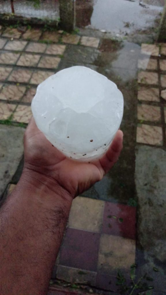 Fuerte tormenta afectó este domingo a Cerro Largo: Caída de árboles, granizo y voladura de techos