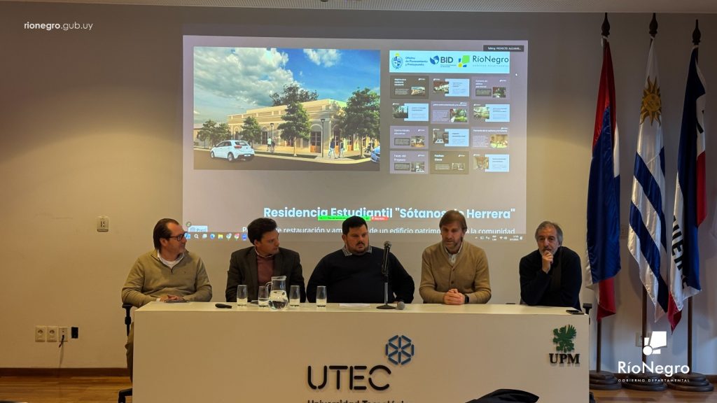 Río Negro convertirá edificio patrimonial en residencia universitaria para estudiantes de Utec, Udelar y Utu