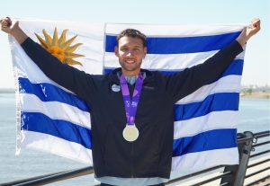 Oro uruguayo en los Panamericanos Junior: Luciano García ganó la medalla en remo