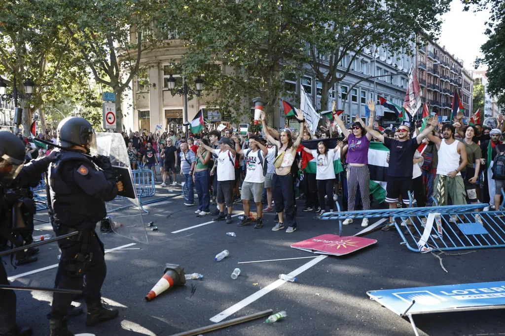 Protestas propalestinas impidieron terminar la vuelta de España