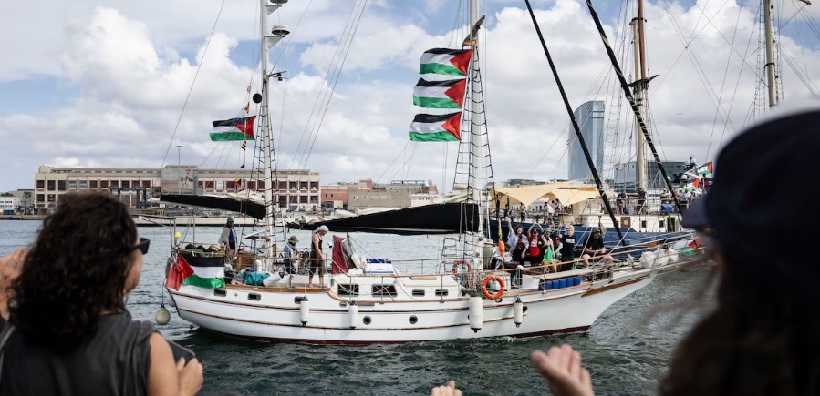 Flotilla humanitaria rumbo a Gaza se retrasa por temporal en el Mediterráneo