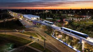 Un viaje de 23 minutos entre Parque Roosevelt y Tres Cruces: Así es el tren aéreo propuesto por Berkes, Teyma y Aerom