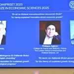 El premio Nobel de Economía fue otorgado a Joel Mokyr, Philippe Aghion y Peter Howitt