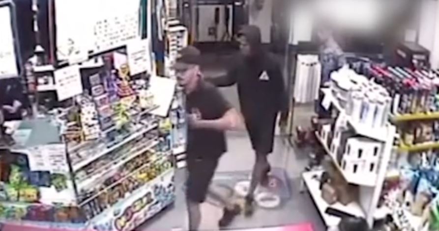 Arresto ciudadano en estación de servicio en Malvín