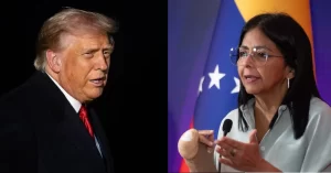 Trump señaló que si es necesario volverá a usar la fuerza militar en Venezuela si Delcy Rodríguez no colabora