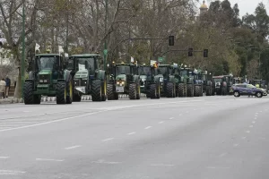 Madrid colapsada por manifestaciones de tractores contra acuerdo UE-Mercosur