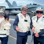 Molestia en Partido Comunista por visita de Orsi a portaaviones de EEUU; evalúan pedir respuestas al Frente Amplio